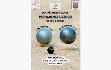 Permanences licences 2026 !